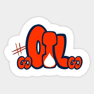 Go Oilers Go! Sticker